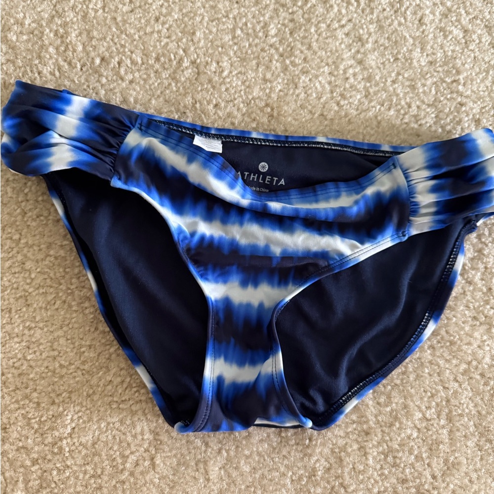 Athleta Blue Bikini Sleek Swimwear